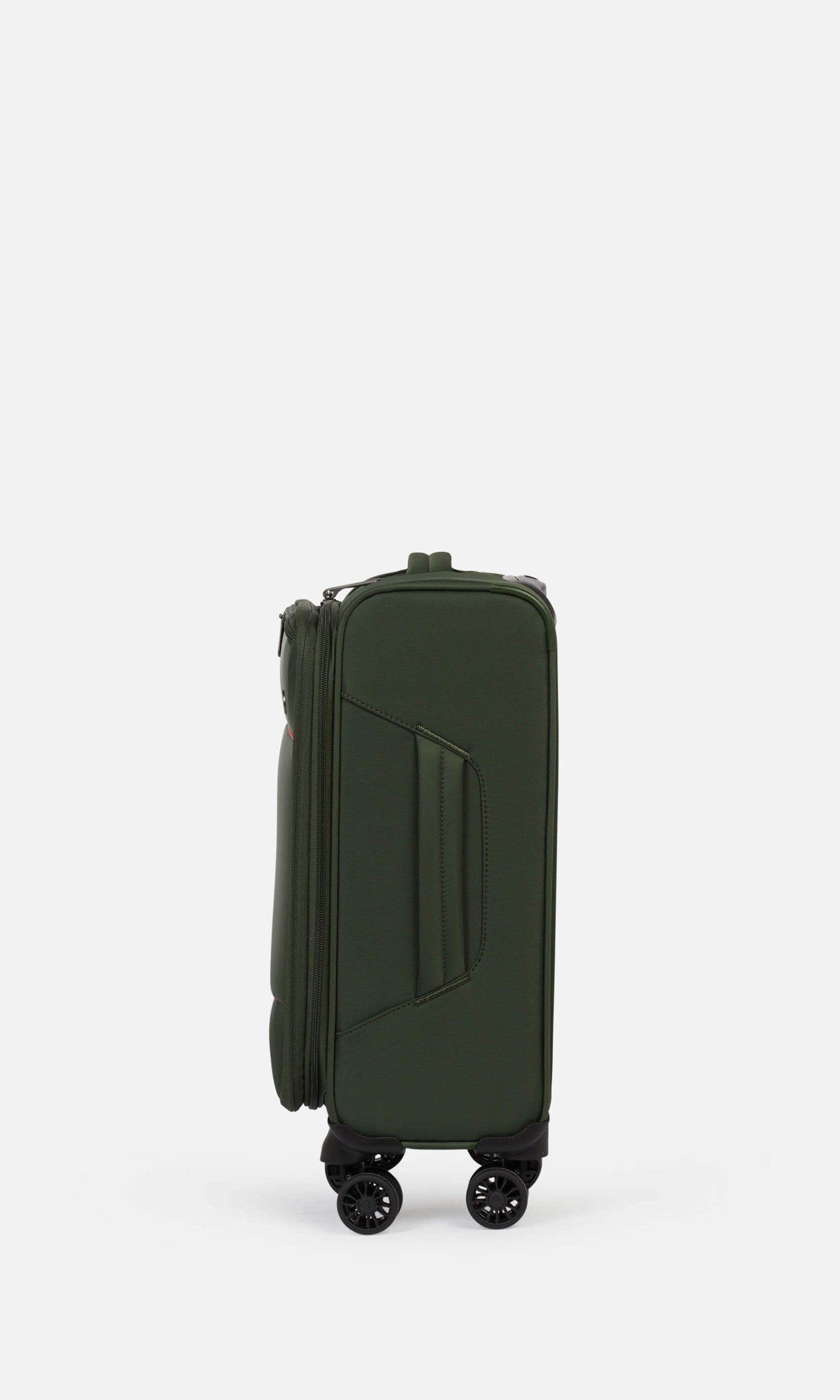 Antler Luggage -  Brixham cabin in canopy green - Soft Suitcases Brixham Cabin Suitcase Green | Soft Shell Suitcase | Antler UK