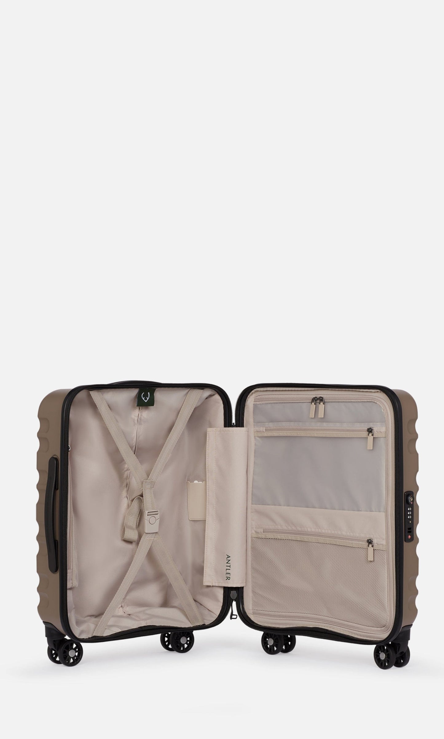 Antler Luggage -  Clifton cabin in oak brown - Hard Suitcases Clifton Cabin Suitcase 55x40x20cm Oak Brown | Hard Suitcase | Antler UK