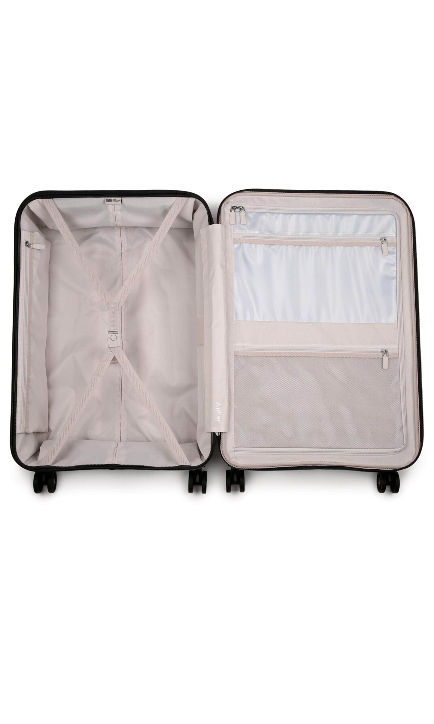 Antler Luggage -  Clifton large in taupe - Hard Suitcases Clifton Large Suitcase Taupe | Hard Suitcase | Antler UK