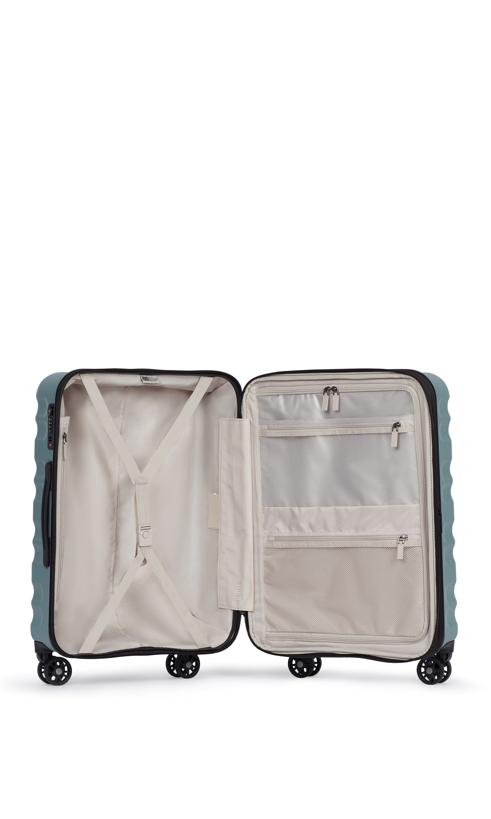 Antler Luggage -  Clifton medium in mineral - Hard Suitcases Clifton Medium Suitcase Mineral | Hard Suitcase | Antler UK